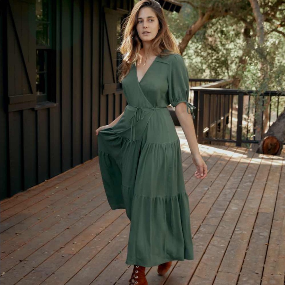 The Augusta Dress in Washed Pine L
